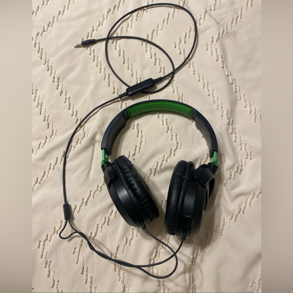 Turtle Beach Black and Green Gaming Headset